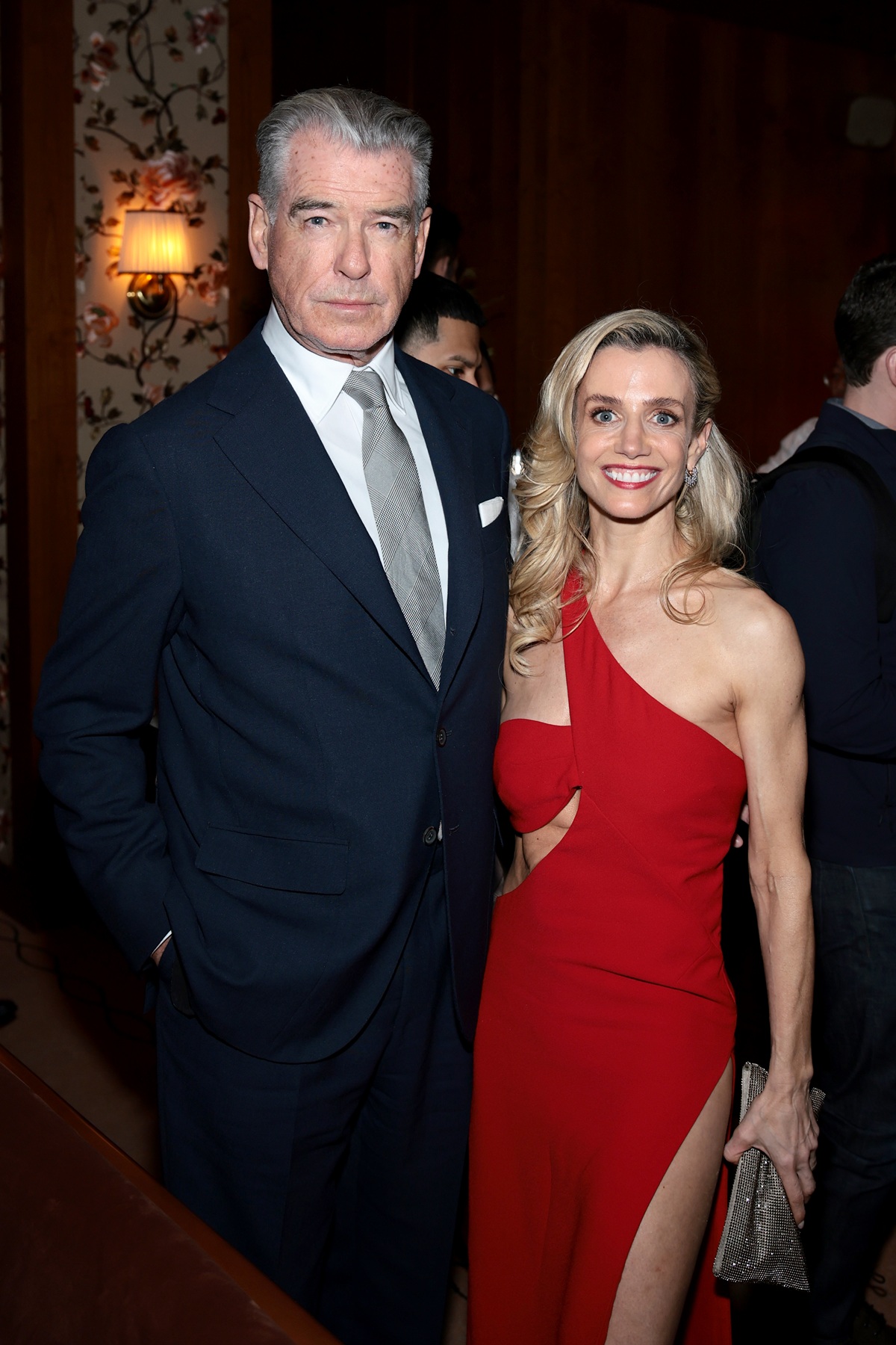 (L-R) Pierce Brosnan and Lisa Dwan